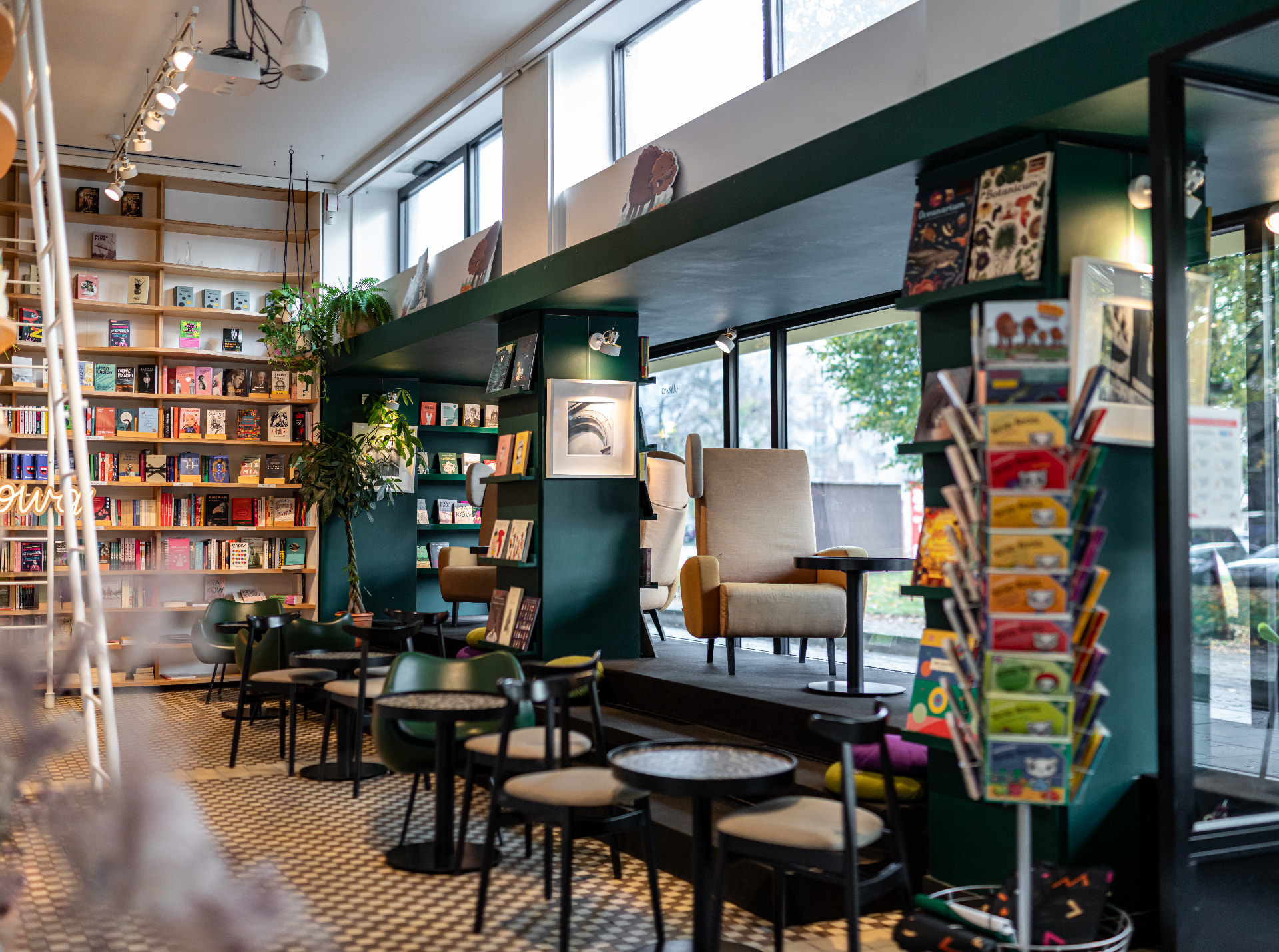 Bookshop and cafe